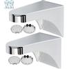 Your Day Mate Portasapone magnetico, set di 2 con 4 piastre e 2 adesivi di ricambio, supporto magnetico stabile e robusto per saponette fino a 150 grammi, porta sapone da muro, porta saponetta bagno