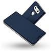 Radoo Custodia LG G6, Slim-Fit Folio Premium Cover LG G6 Vintage PU Pelle con [Kickstand] Tasca Stile Unico Sottile Funzione TPU Antiurto Flip Cover a Libro per LG G6(Blu)