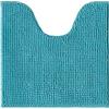 Decomira Tappeto Bagno Antiscivolo in Ciniglia | Tappetino bagno super assorbente, lavabile in lavatrice | Per il bagno, la doccia, la vasca da bagno o come tappetino WC | Turchese - 45x45 cm WC