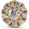Thomas Sabo orecchini singoli da donna con pietre bianche argento, argento sterling 925
