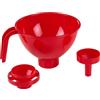 Rigamonti Imbuto per vasetti e bottiglie. Imbuto da cucina con 2 riduttori. Imbuto invasatore con diametro 17,5cm. Per uso professionale e casalingo.