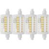 ALQFFHL R7S Lampadina LED 78mm Dimmerabile, Luci di inondazione tipo J a doppio attacco da 15W(150W alogeno T3 equivalente), 2000LM 6000K, Lampade da parete/sicurezza/pavimento, Confezione da 4(Bianco Freddo)