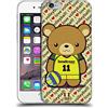 Head Case Designs Pallavolo Mr Bear Sports Custodia Cover in Morbido Gel Compatibile con Apple iPhone 6 / iPhone 6s