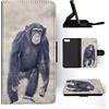 Generic Carina adorabile scimmia nera APE 12 FLIP custodia a portafoglio per Apple iPhone 7 Plus | iPhone 8 Plus