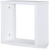 MODULARREDO | GLAM ONE, Mensola da Muro, Cubi da Parete, Mensola Cubo, Cubi Arredo, 30x30x17 cm, Bianco Melinga, Kit Tasselli Incluso - Made in Italy