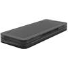 OSTENT Trasparente 4 Cases Game Card Cartridge Holder per Nintendo Switch Color Black
