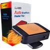 COMBLU Riscaldatore per auto, 12 V, portatile, anti-appannamento, per accendisigari, sbrinatore 2 in 1, ventola di riscaldamento/raffreddamento per parabrezza, sbrinatore per tutte le auto