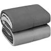 emmevi Trapunta Piumone Invernale Double Face 250 gr Ufficiali Coperta Calda Letto Matrimoniale Grigio