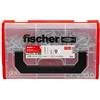 fischer FixTainer SX-Plus, tasselli per viti e ganci, set di 212 pezzi, per calcestruzzo, materiali forati, pratica cassetta degli attrezzi con maniglia e sistema a clic, set di tasselli