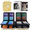 HIFORNY Set di 130 matite colorate per adulti - 120 matite colorate con album da disegno a 3 colori, libro da colorare per adulti, matite meccaniche 0,5, Blende incolore