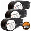 FIBEROO Ricarica compatibile M21-750-427 per M210, BMP21 PLUS & BMP21 LAB non adatto per M211 Nastro adesivo in vinile stampabile scrittura nera su bianco fibra ottica, cavi di rete: confezione da 3