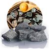 Schicker Mineral Pietre per sauna Diabas tedesche, 20 kg, 5 - 8 cm o 8 - 12 cm, di alta qualità per forno, prelavate