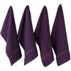 DII Basic, Terry Collection, Set di strofinacci a nido d'ape, 15 x 26 cm, melanzana, 4 pezzi