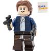 LEGO Star Wars: Minifigure Han Solo con capelli mossi e pistole gemelle - da Slave One 20th Anniversary Set (75243)