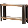 Adda Home Consolle, Legno/Metallo/Vetro, 120X39X75 CM