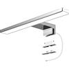 Aourow Lampada Applique da Specchio a LED 5W 500 Lumen, 30cm Bianco Freddo 6000K, Impermeabile IP44, Armadio Lampada da Bagno,Faretto 230V
