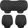 CGEAMDY Coprisedile Auto Universale, Cuscino Sedile Auto in Peluche, Cuscino Antiscivolo per Sedia, Morbido, Traspirante, Cuscino per Sedili per la Maggior Parte Delle auto, e dei SUV (Nero1)