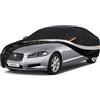 Holthly Telo Copriauto da Esterno Felpato 100% Impermeabile, Copertura Antipolvere Anti UV Sole per Berlina, Compatibile con Maserati Ghibli, Audi A6, Jaguar XF, Volvo S90. Nera