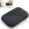 LargeLeaf Cuscino ergonomico per poggiapolsi e gomiti per scrivania con Memory Foam e base antiscivolo (1, Nero, 16 * 11cm)