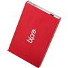 Bipra 6,3 cm disco rigido esterno portatile USB 2.0 - rosso - NTFS 1 TB