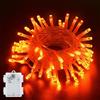 Dalugo Catena luminosa con timer a batteria, 3 m, 30 LED, decorazione esterna, IP65, impermeabile, timer 6 ore