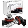 Asasytal Lampadina H9 12V 65W Faro Alogeno Abbagliante/Anabbagliante Luci Gialle 3000K Fendinebbia Auto DRL per la Sostituzione Delle Lampadine Alogene Originali, 2 Pezzi