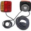AGRISHOP Magnetico Luci Posteriori LED per Rimorchio 12V con Cavo 7,5m Spina 7Poli E-mark,Set Kit Fanale Posteriore LED Impermeabile Universale per Camion Caravan Van Trattore Luci Led Per Furgoni