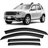 Clim Art Deflettori Compatibile con Dacia Duster 2010-2017 - Adesivo 4Pz