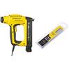 Stanley 6-TRE650 Chiodatrice Elettrica TRE650 + 1-SWKBN100T Clavo/Brad 8/300/e/Tipo J, 25 mm, 1000 u