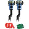 jackfru Ramponi per arrampicata su albero, ramponi per albero di Natale, ramponi antiscivolo, set di attrezzature per arrampicata sugli alberi (blu-2 artigli)