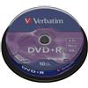 Verbatim Dvd+r 4.7GB Printable - Confezione da 10