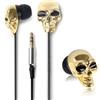 DN Metal Skull Headphones Auricolari cuffie teschio metallo per iPhone iPod iPad