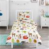 Bloomsbury Mill - Set biancheria da letto per bambini - Animali del Bosco - Set Copripiumino Lettino e federa per Ragazzi e Ragazee - Lenzuola Culla per junior e bambino 120 x 150cm
