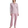 Calida Midnight Flowers Maglia Lunga da Notte, Mars Red, 48-50 Donna