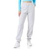 JJXX JACK & JONES Jxabbie Rlx Hw Every Pants Swt Noos, Pantaloni da jogging, Grigio Chiaro Mélange/Stampa: Logo Jjxx Bianco, L Donna