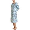 CALIDA Morbido Cotone Camicia da Notte, Blu Topazio, 44-46 Donna