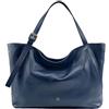 PELLETTERIA MARANT LUDMILLA Grande Borsa a spalla in pelle manici regolabili - Blu Navy