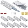Jiayi Push Pull per Ante Jiayi 8 Pezzi Apertura a Pressione Ante Chiusura Magnetico Pressione Home Push to Open Custodia in Alluminio Chiusura Push Pull Ante per Mobile Apertura Pressione Sistema