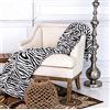 Home Must Haves Zebra, coperta da letto con stampa animalier, in pile, per letto matrimoniale, colore: bianco e nero