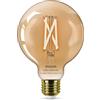 Philips By Signify Philips LED Lampadina Smart Filament Ambrata Dimmerabile Luce Bianca d