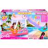 Mattel Barbie Barca dei Sogni, Playset con piscina, scivolo, un delfino e 20+ accessori