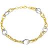 Gioielleria Lucchese Oro Bracciale Donna Oro Bianco Giallo 9 KT GL-SON224031