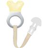 MAM Mini Cooler & Clip Dentaruolo, Massaggia gengive neonati 2+ mesi rinfrescante e lenitivo, Neonato accessori utili facili da afferrare, Con catenella portaciuccio in velcro e clip, Neutro