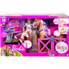 Mattel Barbie - Playset Il Ranch con Bambola Bionda, 2 Cavalli e oltre 20 Accessori