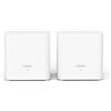 Tenda MX3(2 Pack) Wifi 6 Mesh AX1500, Sistema Mesh WiFi 6 per tutta la casa, MU-MIMO, Copertura fino a 2,000ft², Porte Gigabit, Controllo Parental, Facile installazione,TWT, WPA3, APP, IPTV