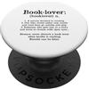 Funny Book Reader Gift Ideas Booklover Sostantivo Libro Definizione Amante Lettura Libri Regalo PopSockets PopGrip Adesivo