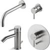 Vema Rubinetterie - TIBER Set miscelatore lavabo al muro con incasso + bidet + miscelatore doccia con deviatore
