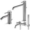Vema Rubinetterie - TIBER Set miscelatore lavabo alto + bidet + gruppo vasca completo