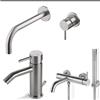Vema Rubinetterie - TIBER Set lavabo al muro con incasso+ bidet + gruppo vasca completo