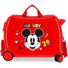 JOUMMA BAGS Valigia Cavalcabile con 2 Ruote Multidirezionali Mickey Get Moving Rosso - REGISTRATI! SCOPRI ALTRE PROMO